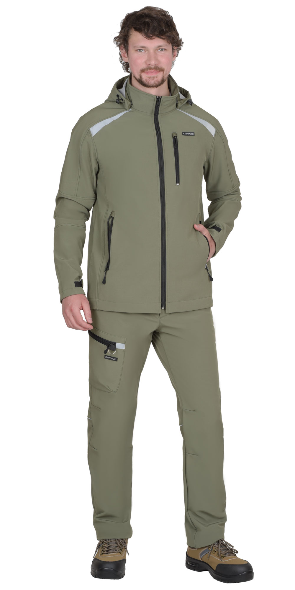 Костюм СИРИУС-СПЕЙС софтшелл олива Костюм СИРИУС-СПЕЙС софтшелл олива