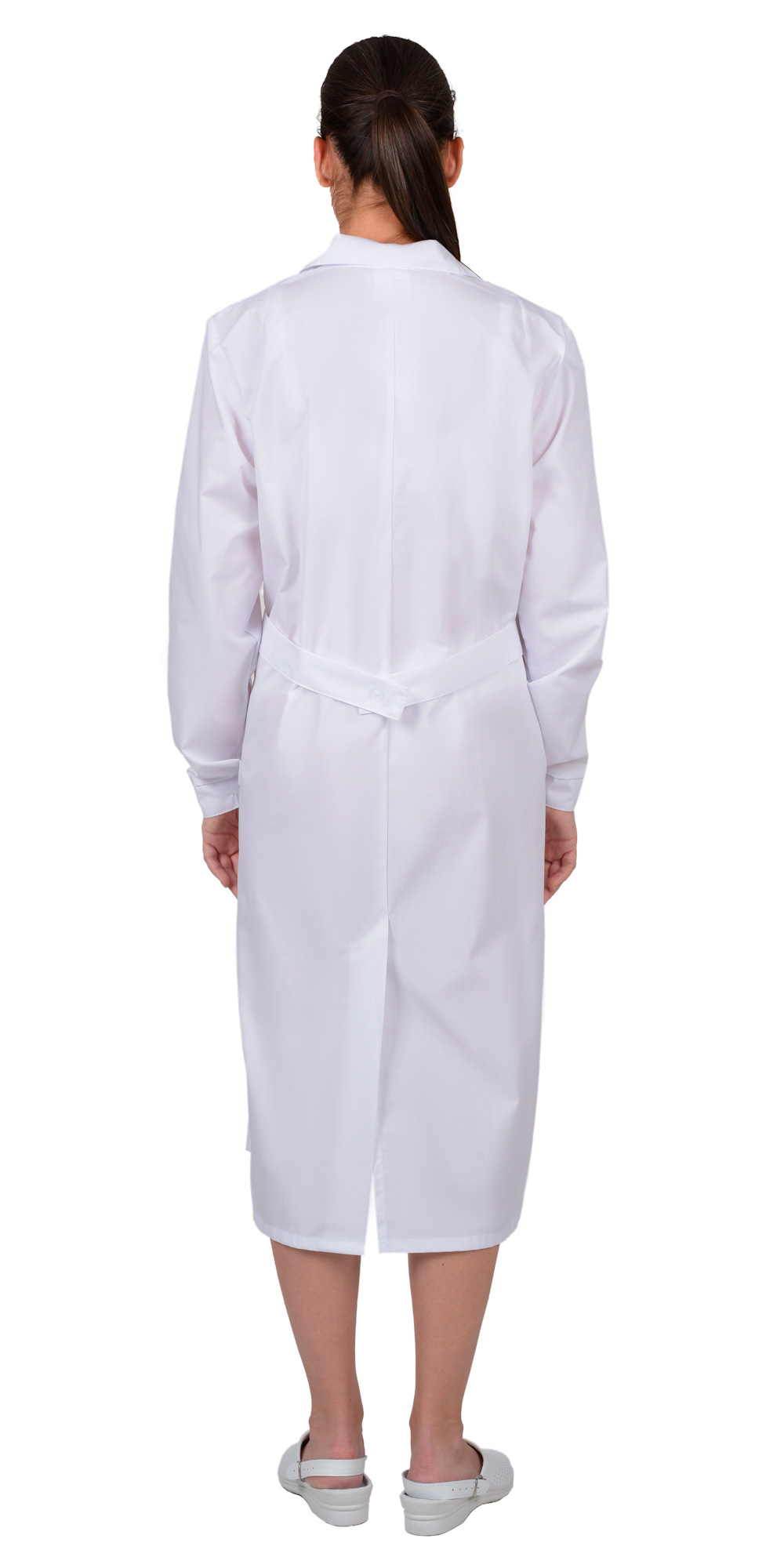 Халат женский с рельефами белый Халат женский с рельефами белый