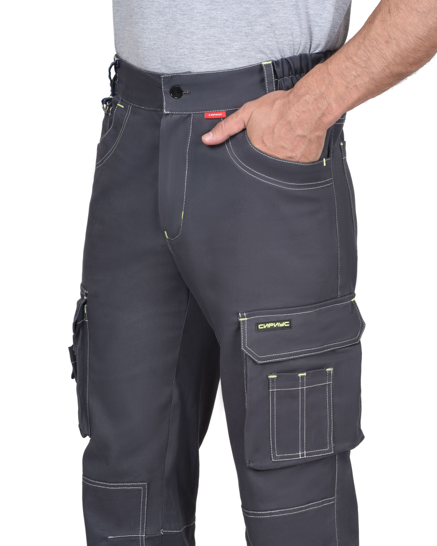 Костюм СИРИУС-ДЖЕТ куртка, брюки т-серый с синим тк. мех. стрейч с ВО Костюм СИРИУС-ДЖЕТ куртка, брюки т-серый с синим тк. мех. стрейч с ВО