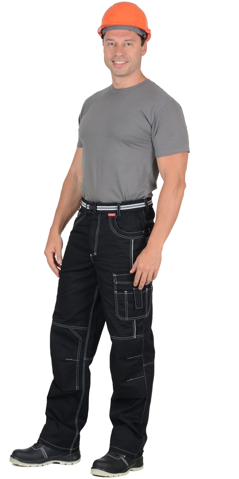 Брюки СИРИУС-ПРЕСТИЖ мужские летние черные, кант СВМ Брюки СИРИУС-ПРЕСТИЖ мужские летние черные, кант СВМ