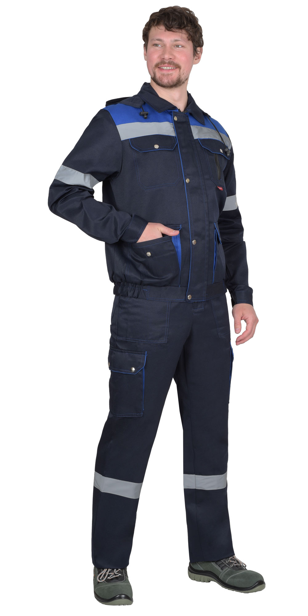 Костюм СИРИУС-ТИТАН куртка, п/к синий с васильковым и СОП Костюм СИРИУС-ТИТАН куртка, п/к синий с васильковым и СОП