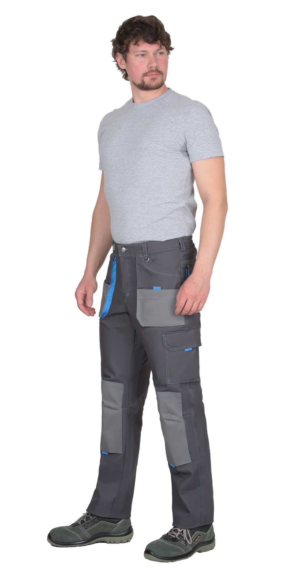 Брюки СИРИУС-ДВИН т.серые со средне серым и голубой отделкой пл. 275 г/кв.м Брюки СИРИУС-ДВИН т.серые со средне серым и голубой отделкой пл. 275 г/кв.м