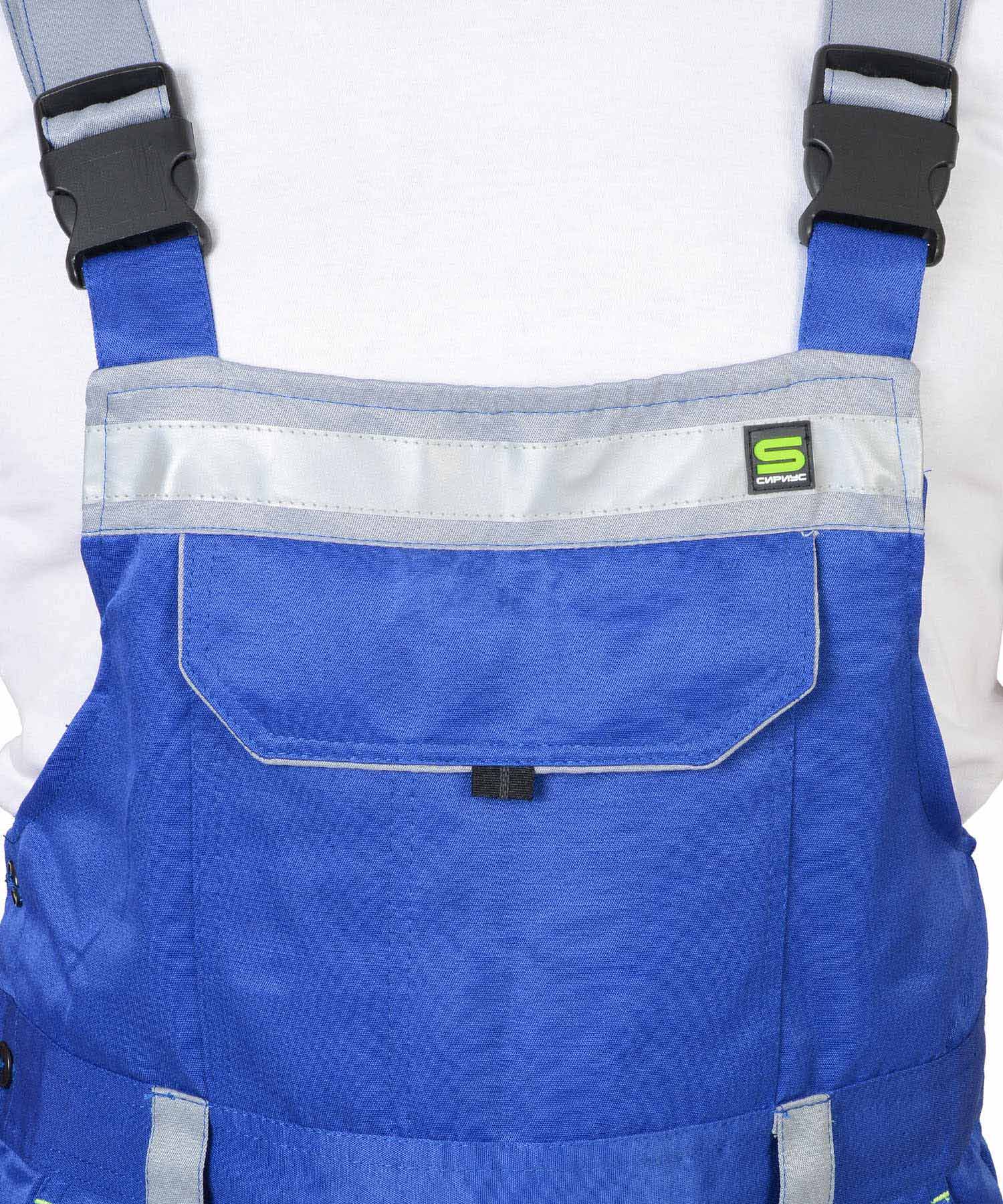 Костюм СИРИУС-ПРАКТИК куртка, п/к васильковый со св.серым Костюм СИРИУС-ПРАКТИК куртка, п/к васильковый со св.серым