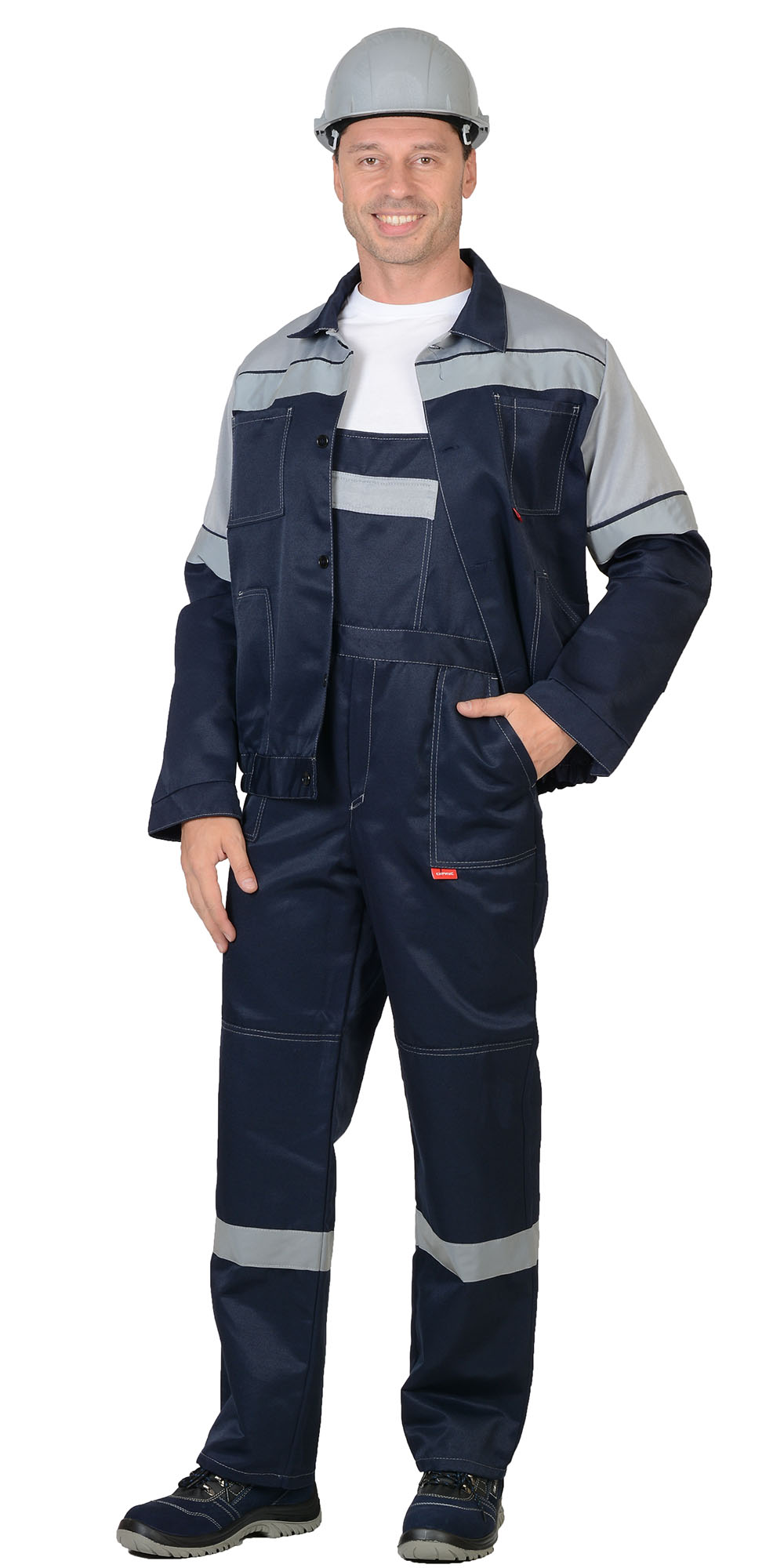 Костюм СИРИУС-ЛЕГИОНЕР куртка, п/к синий с серым СОП 50 мм Костюм СИРИУС-ЛЕГИОНЕР куртка, п/к синий с серым СОП 50 мм