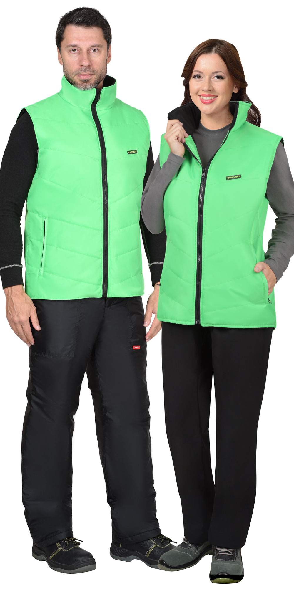 Жилет СИРИУС-АЛЫЙ утепленный салатовый Жилет СИРИУС-АЛЫЙ утепленный салатовый