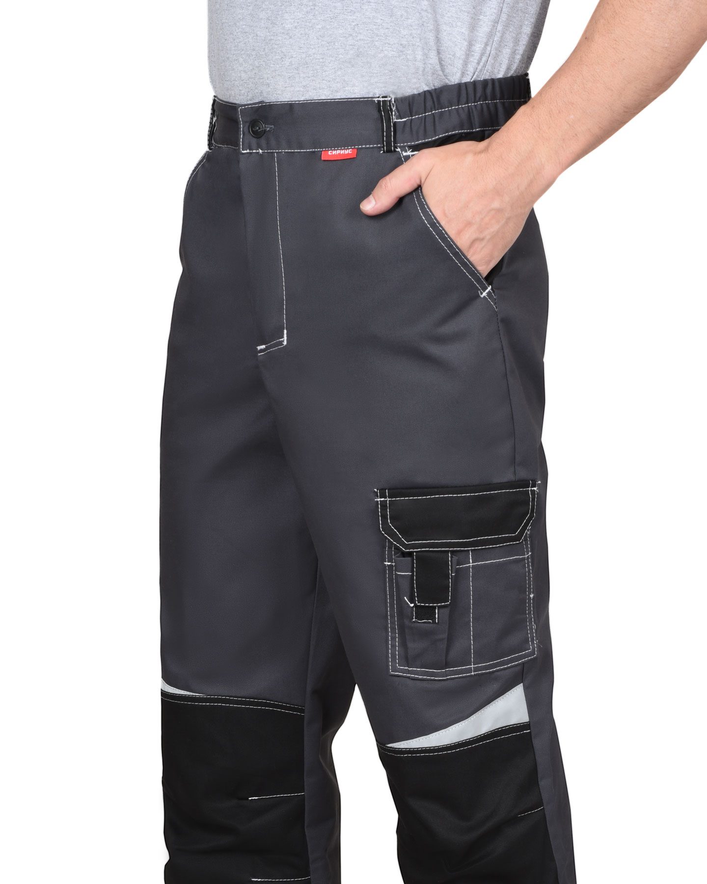Брюки СИРИУС-ФАВОРИТ-МЕГА серый с черным Брюки СИРИУС-ФАВОРИТ-МЕГА серый с черным