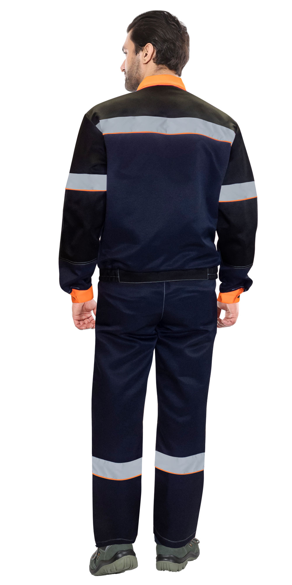 Костюм СИРИУС-ЛЕГИОНЕР куртка кор., п/к, темно-синий с черным с оранжевой отделкой и СОП Костюм СИРИУС-ЛЕГИОНЕР куртка кор., п/к, темно-синий с черным с оранжевой отделкой и СОП