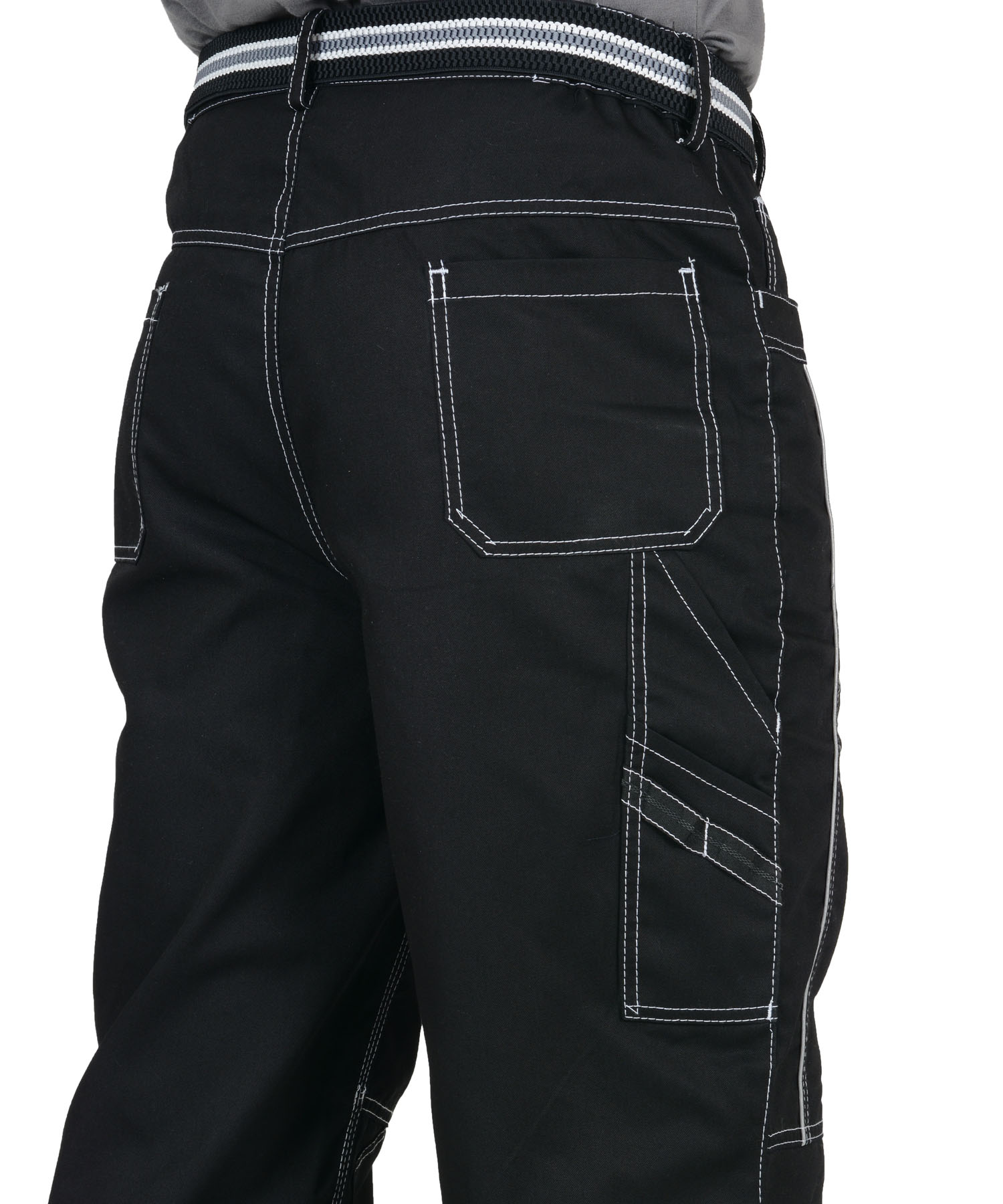 Брюки СИРИУС-ПРЕСТИЖ мужские летние черные, кант СВМ Брюки СИРИУС-ПРЕСТИЖ мужские летние черные, кант СВМ