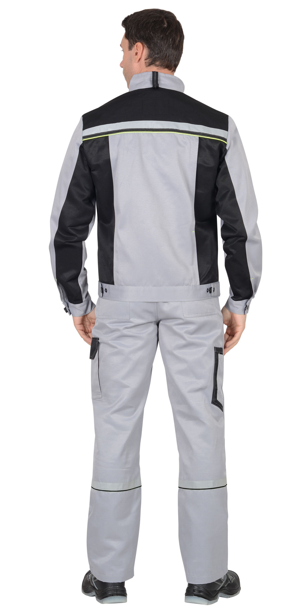 Костюм СИРИУС-ПРАКТИК куртка, п/к св. серый с черным Костюм СИРИУС-ПРАКТИК куртка, п/к св. серый с черным