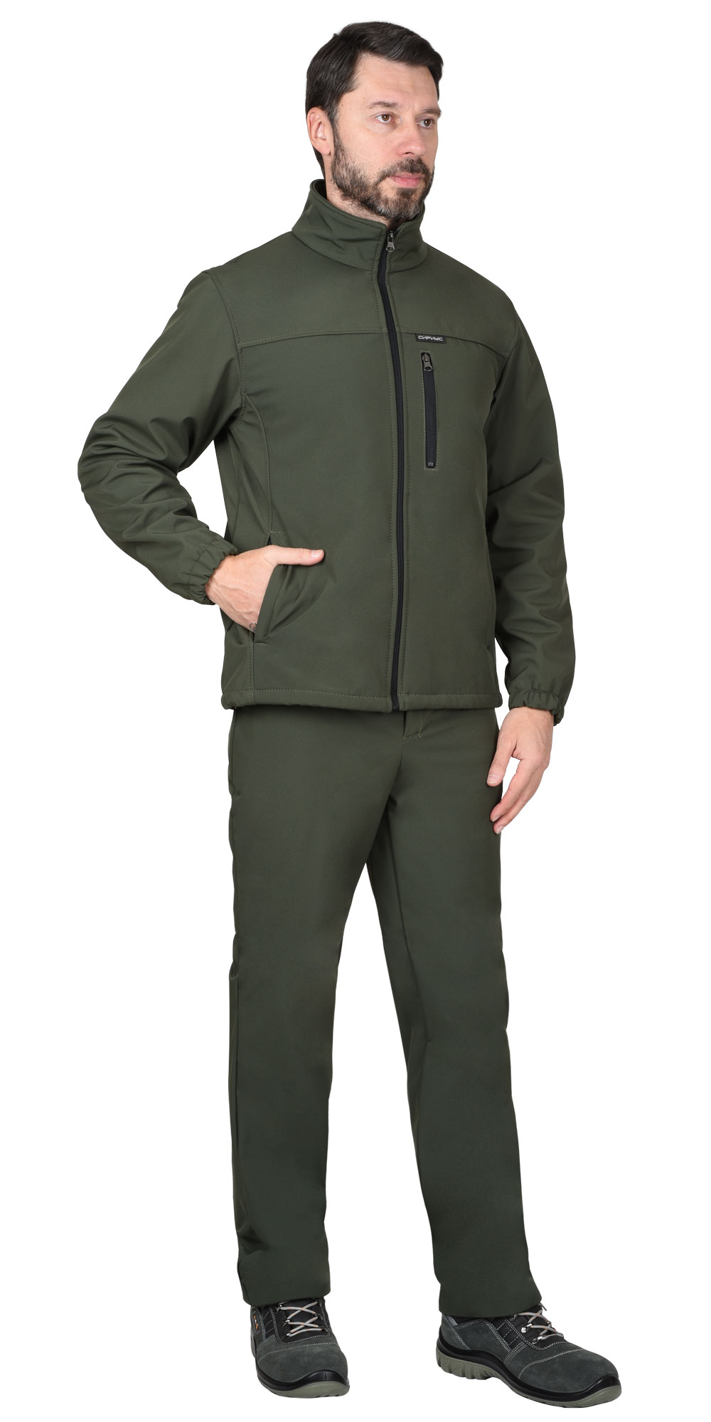 Куртка СИРИУС-АЗОВ хаки софтшелл пл 350 г/кв.м Куртка СИРИУС-АЗОВ хаки софтшелл пл 350 г/кв.м