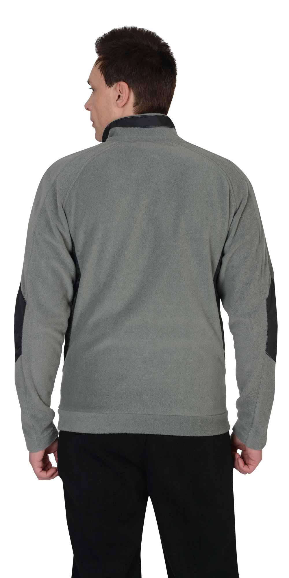 Куртка флисовая СИРИУС-АКТИВ серая отделка черная Куртка флисовая СИРИУС-АКТИВ серая отделка черная