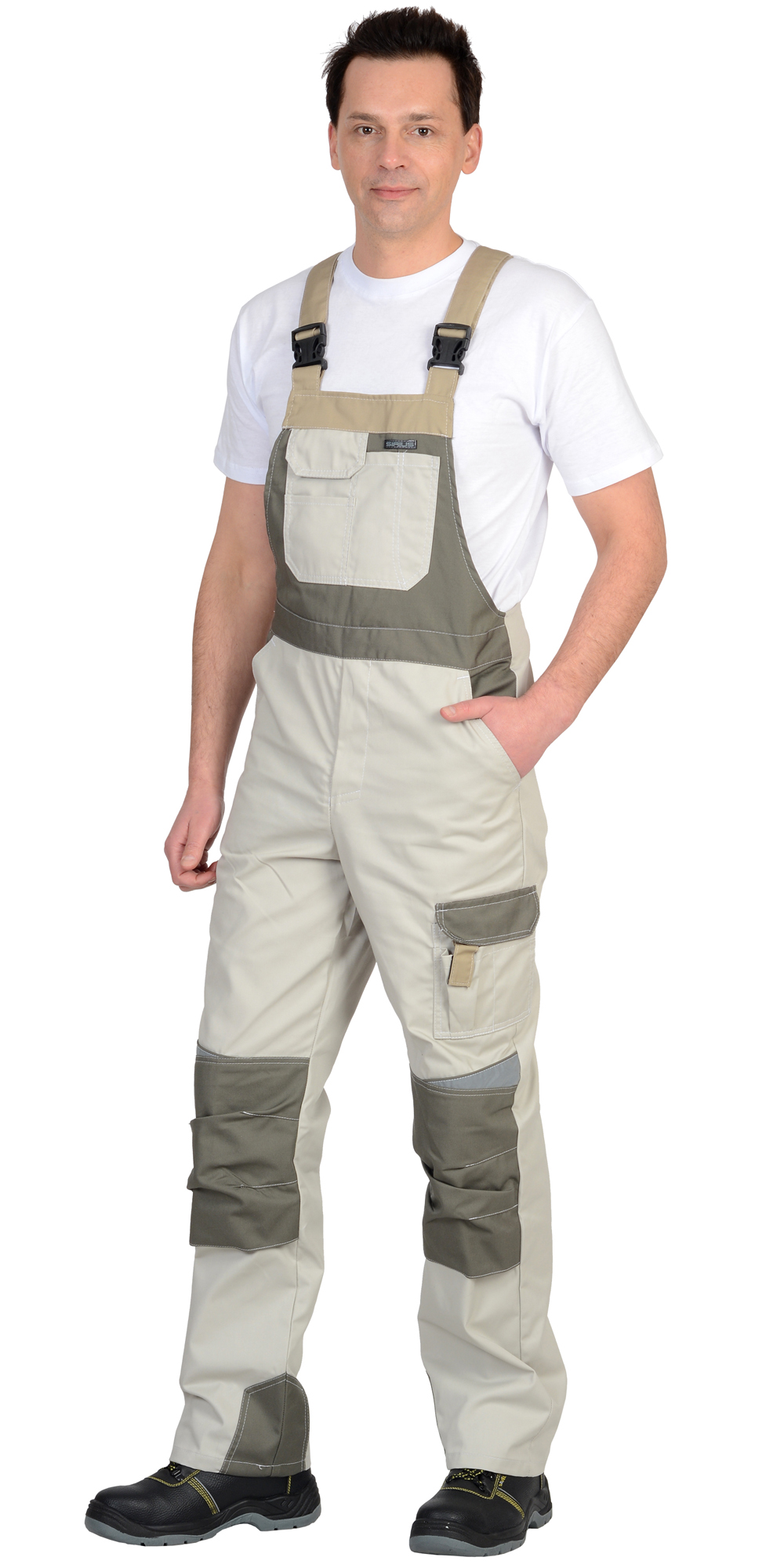 Полукомбинезон СИРИУС-КАСПИЙ молочный с оливой, песочным и СОП Полукомбинезон СИРИУС-КАСПИЙ молочный с оливой, песочным и СОП