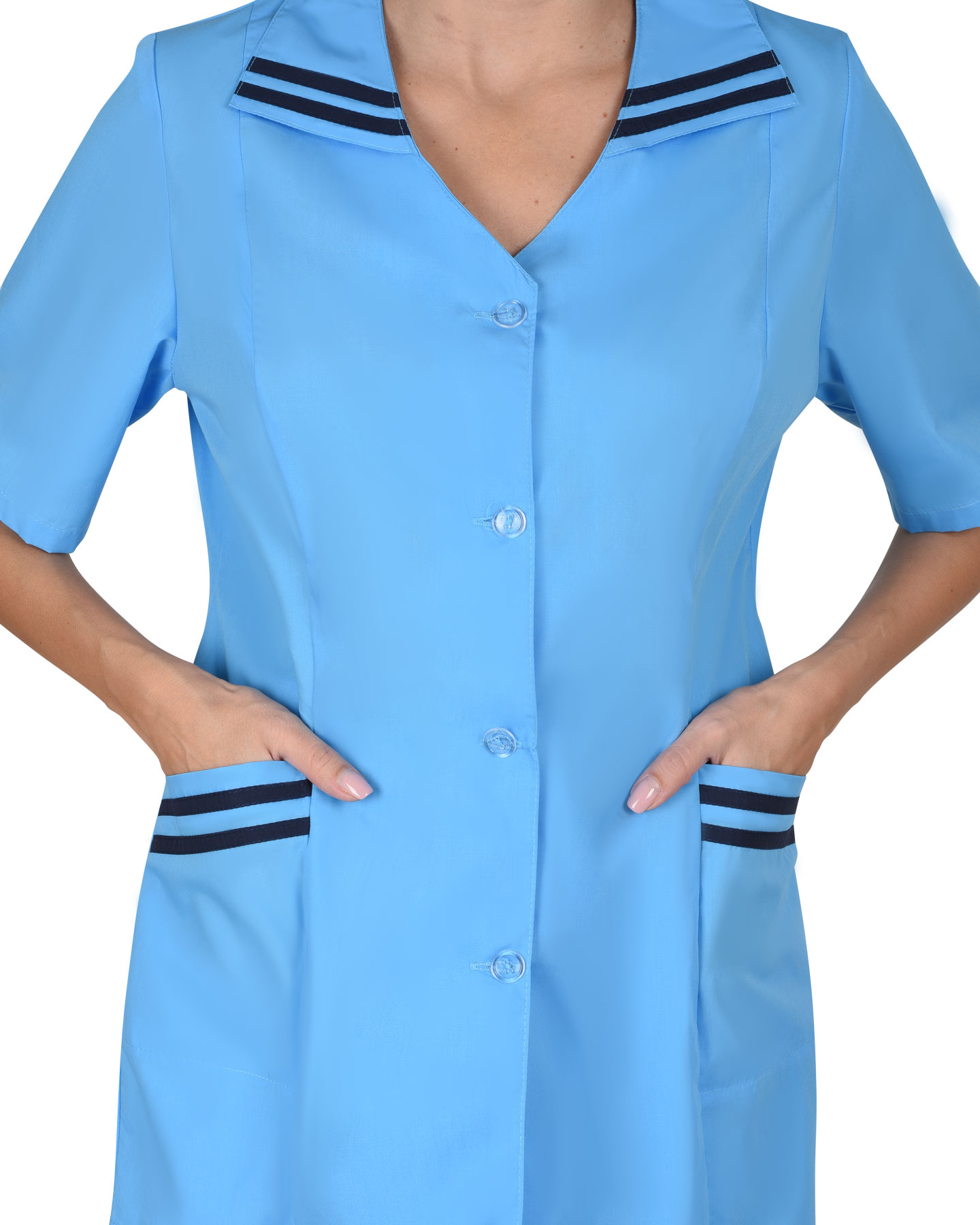 Костюм СИРИУС-ЖЕНЕВА женский светло-голубой с тёмно-синим (СТ) Костюм СИРИУС-ЖЕНЕВА женский светло-голубой с тёмно-синим (СТ)