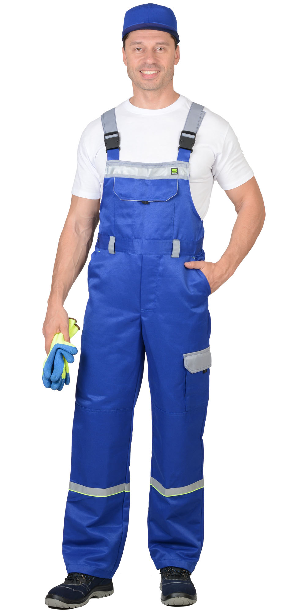 Костюм СИРИУС-ПРАКТИК куртка, п/к васильковый со св.серым Костюм СИРИУС-ПРАКТИК куртка, п/к васильковый со св.серым