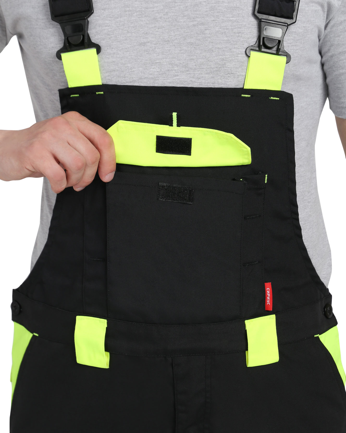 Костюм СИРИУС-ОНИКС куртка, п/к черный с лимонным Костюм СИРИУС-ОНИКС куртка, п/к черный с лимонным