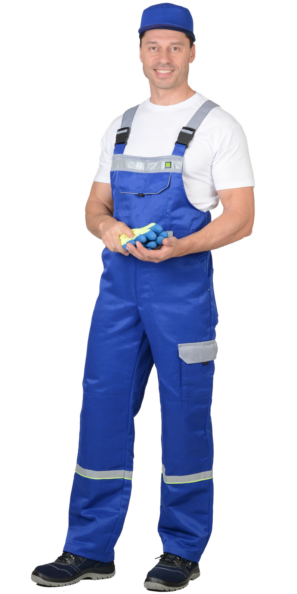 Костюм СИРИУС-ПРАКТИК куртка, п/к васильковый со св.серым Костюм СИРИУС-ПРАКТИК куртка, п/к васильковый со св.серым