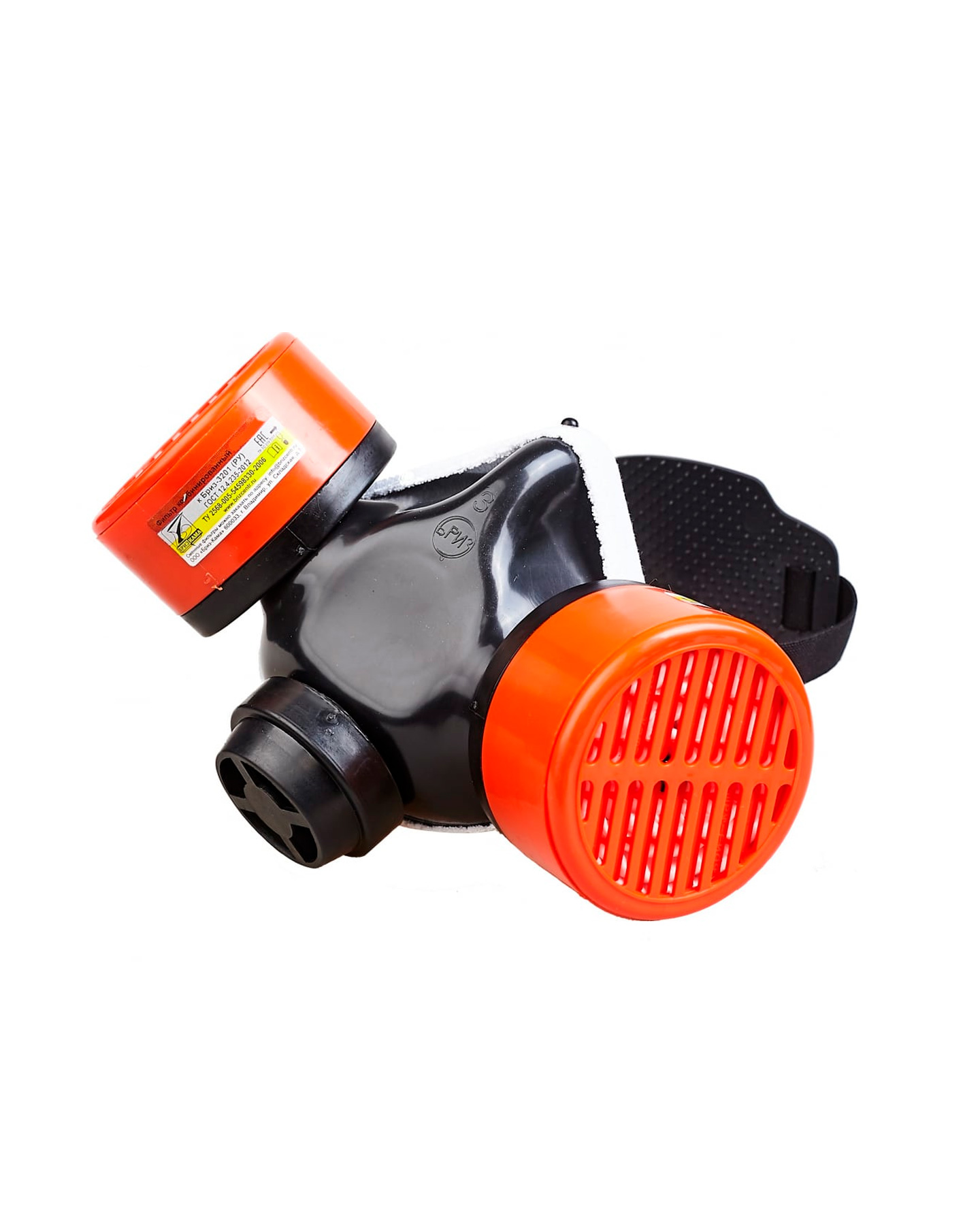 Полумаска Бриз-3201 (РУ) газопылезащитная с фильтром А1В1Е1К1Р1 RD (х40) Полумаска Бриз-3201 (РУ) газопылезащитная с фильтром А1В1Е1К1Р1 RD (х40)