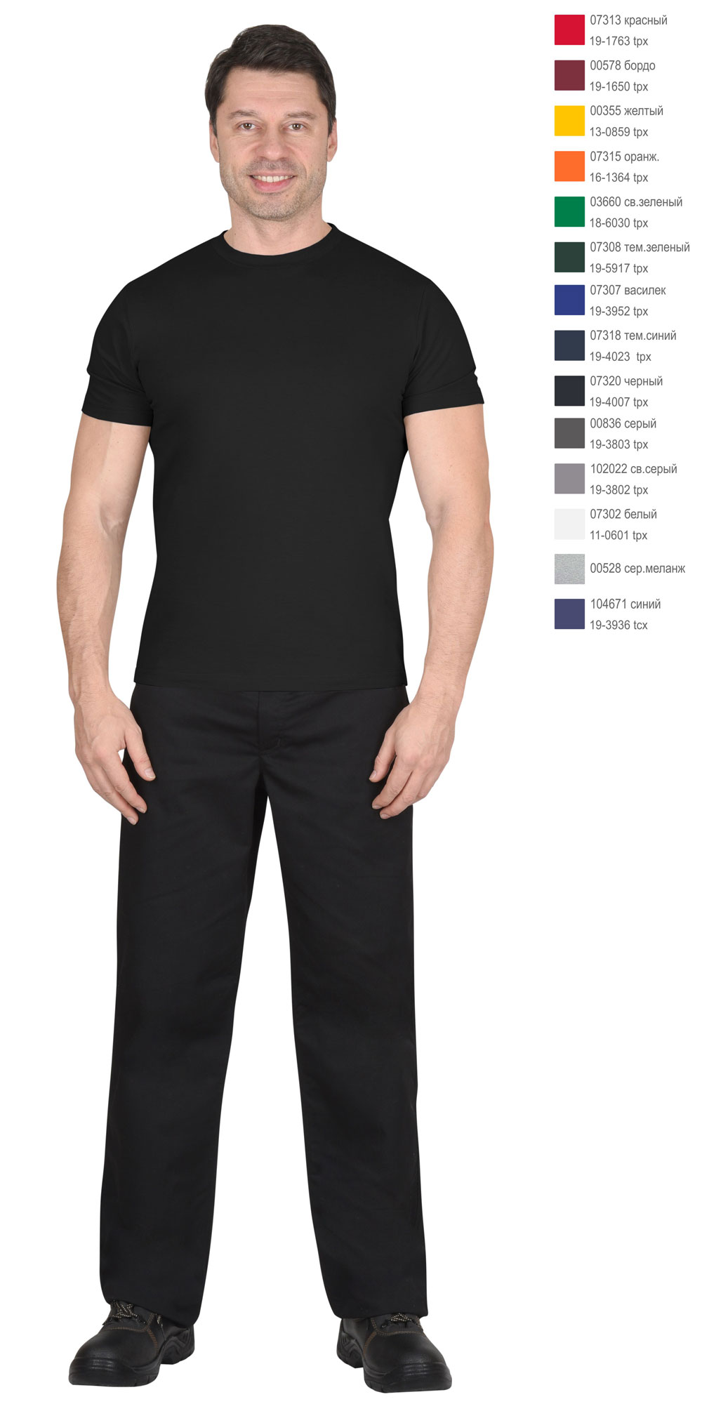 Футболка чёрная 160г/м2 Футболка чёрная 160г/м2