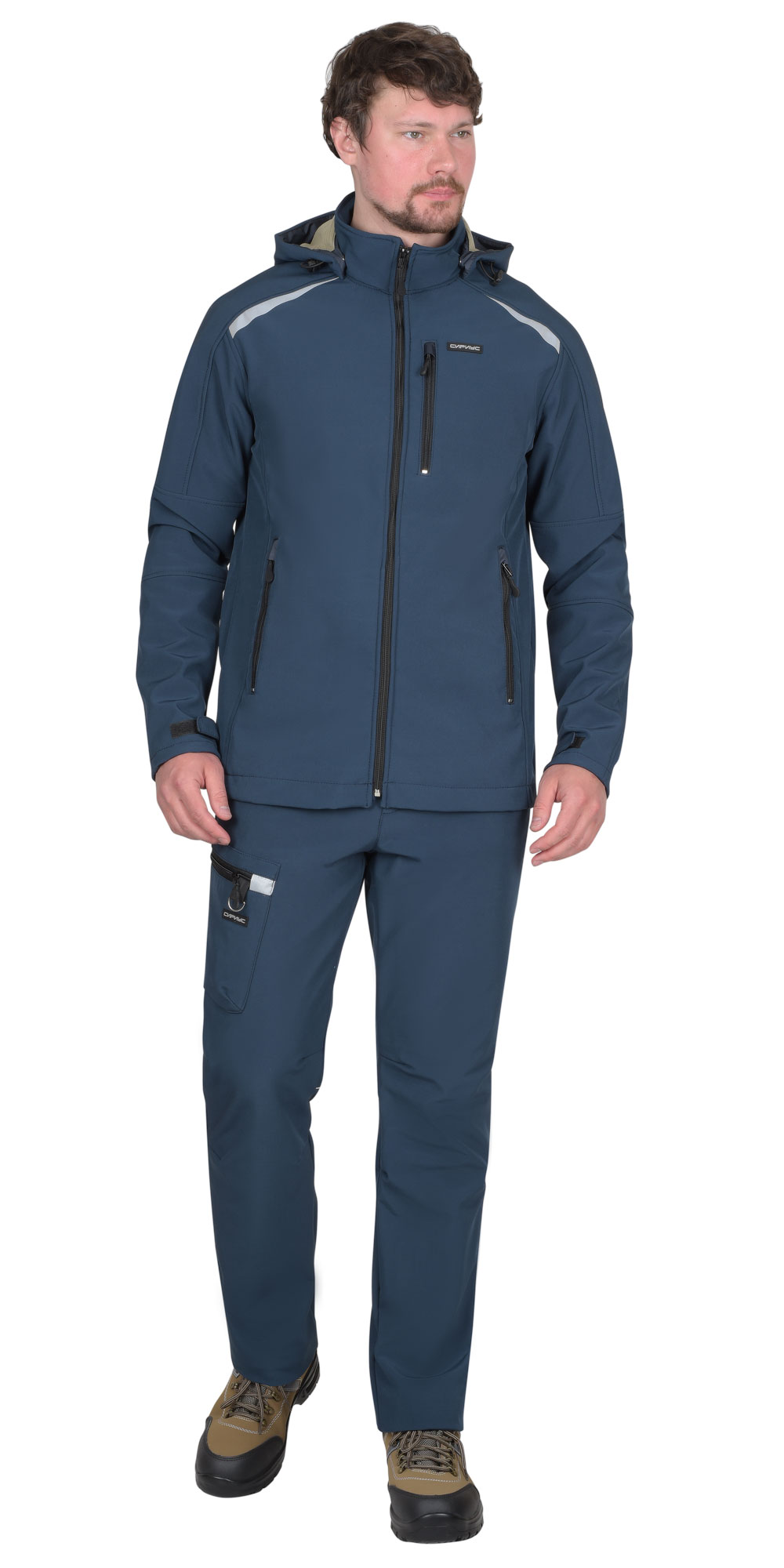 Куртка СИРИУС-СПЕЙС софтшелл синяя Куртка СИРИУС-СПЕЙС софтшелл синяя