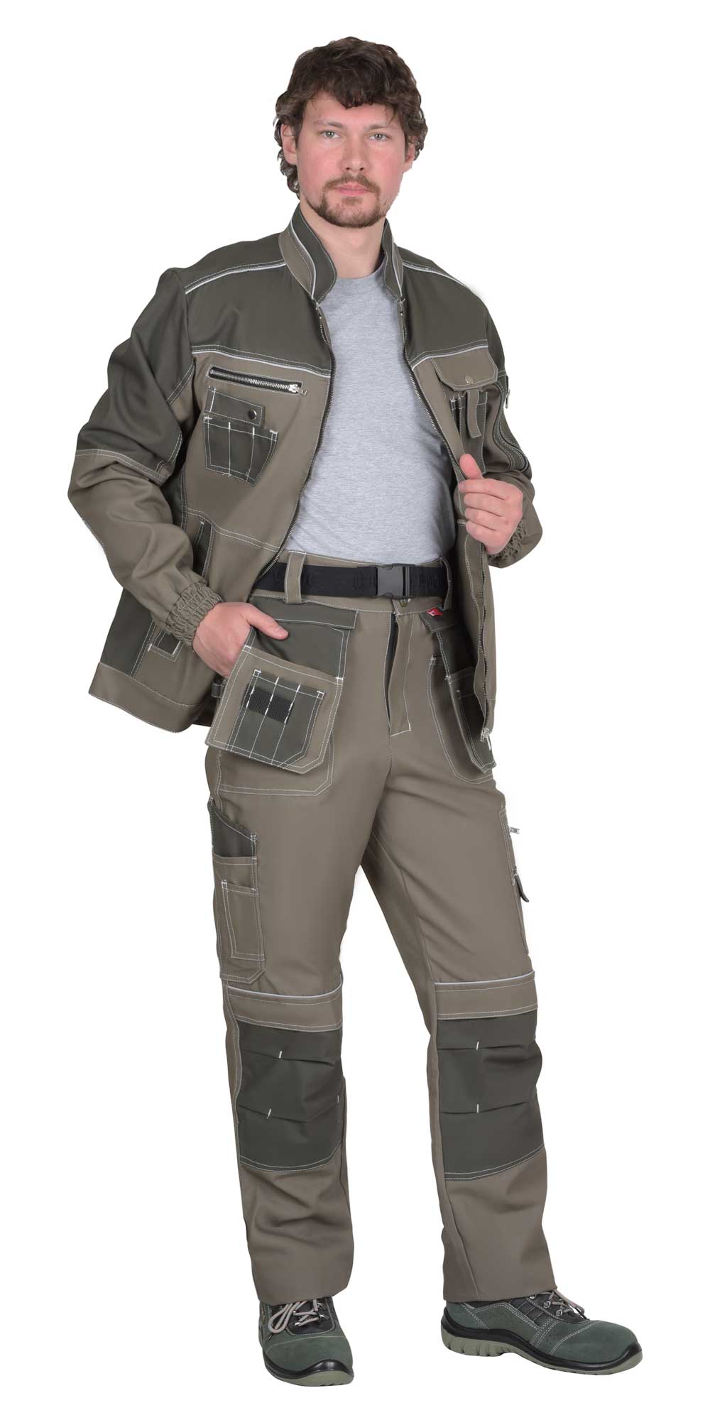 Костюм СИРИУС-ТОКИО куртка, брюки т. песочный с хаки 100%х/б пл. 265 г/кв.м Костюм СИРИУС-ТОКИО куртка, брюки т. песочный с хаки 100%х/б пл. 265 г/кв.м