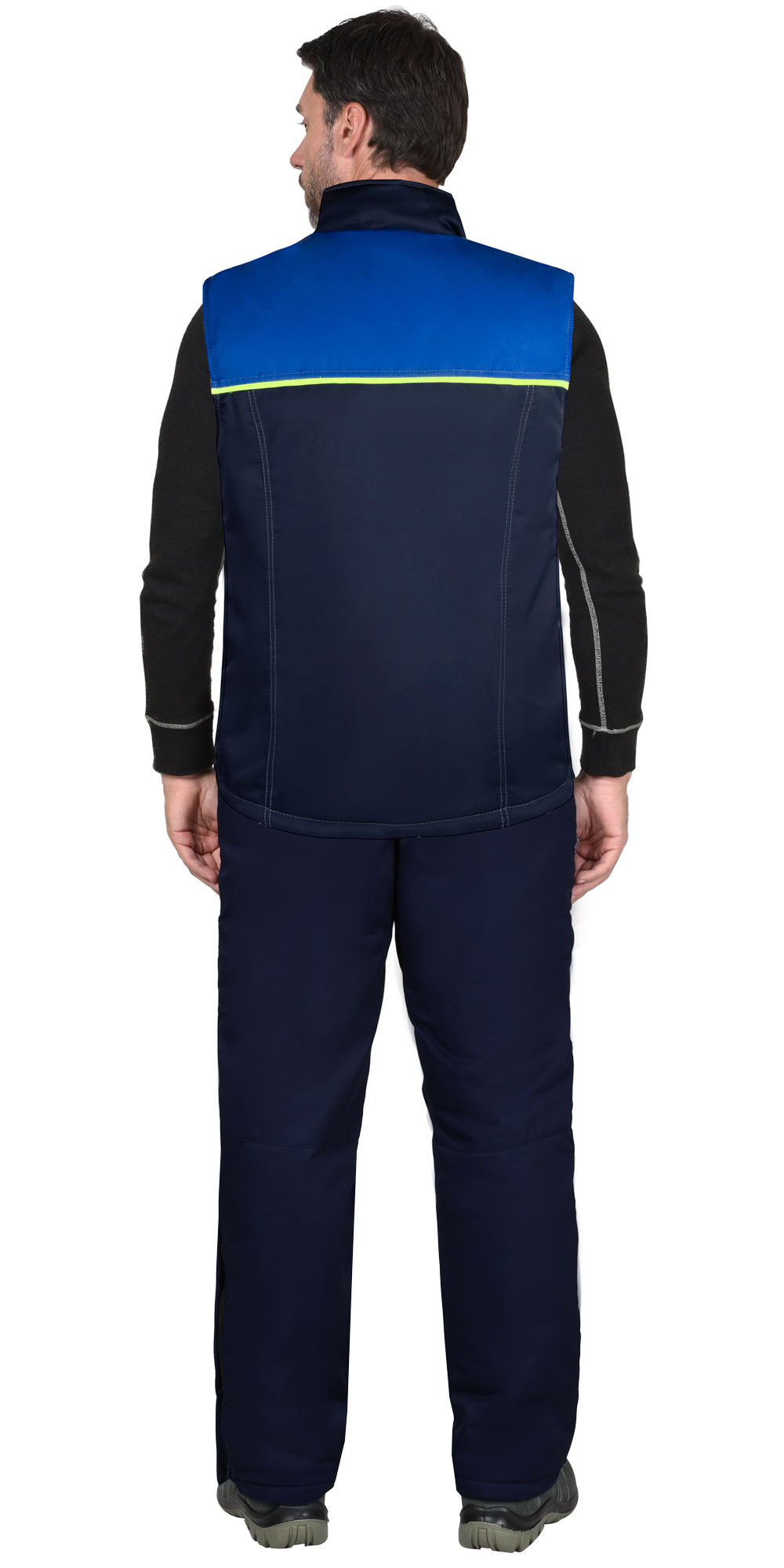 Жилет СИРИУС-ФАВОРИТ мужской, темно-синий с васильковым Жилет СИРИУС-ФАВОРИТ мужской, темно-синий с васильковым
