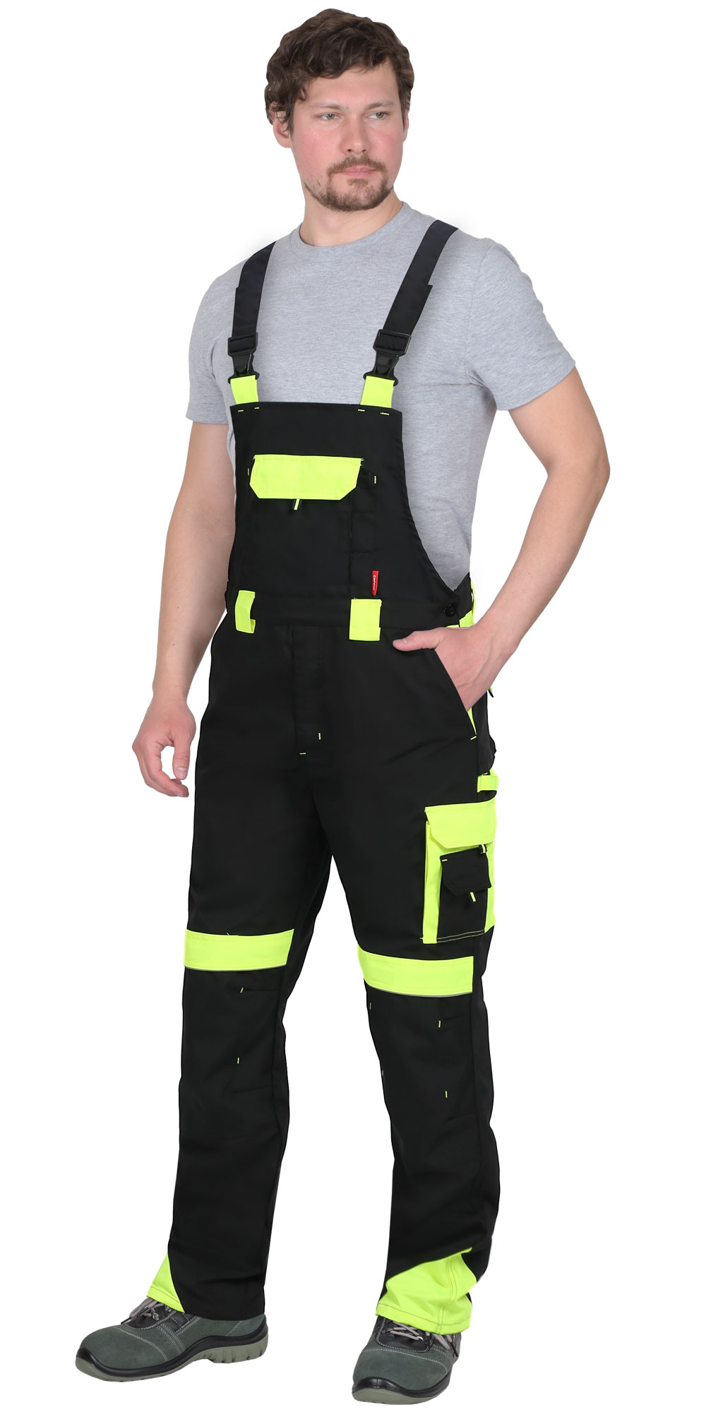 Костюм СИРИУС-ОНИКС куртка, п/к черный с лимонным Костюм СИРИУС-ОНИКС куртка, п/к черный с лимонным