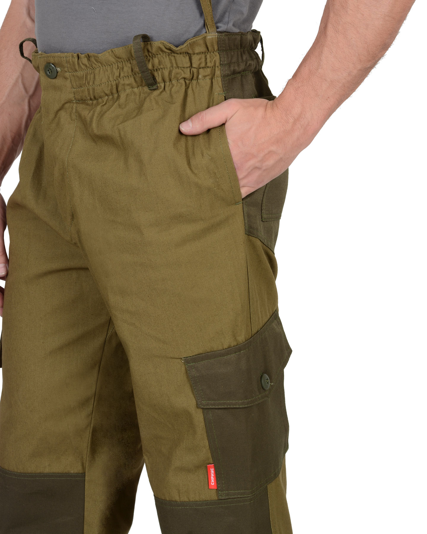 Костюм СИРИУС-ГОРКА куртка, брюки, помочи (полотно палаточное) хаки Костюм СИРИУС-ГОРКА куртка, брюки, помочи (полотно палаточное) хаки