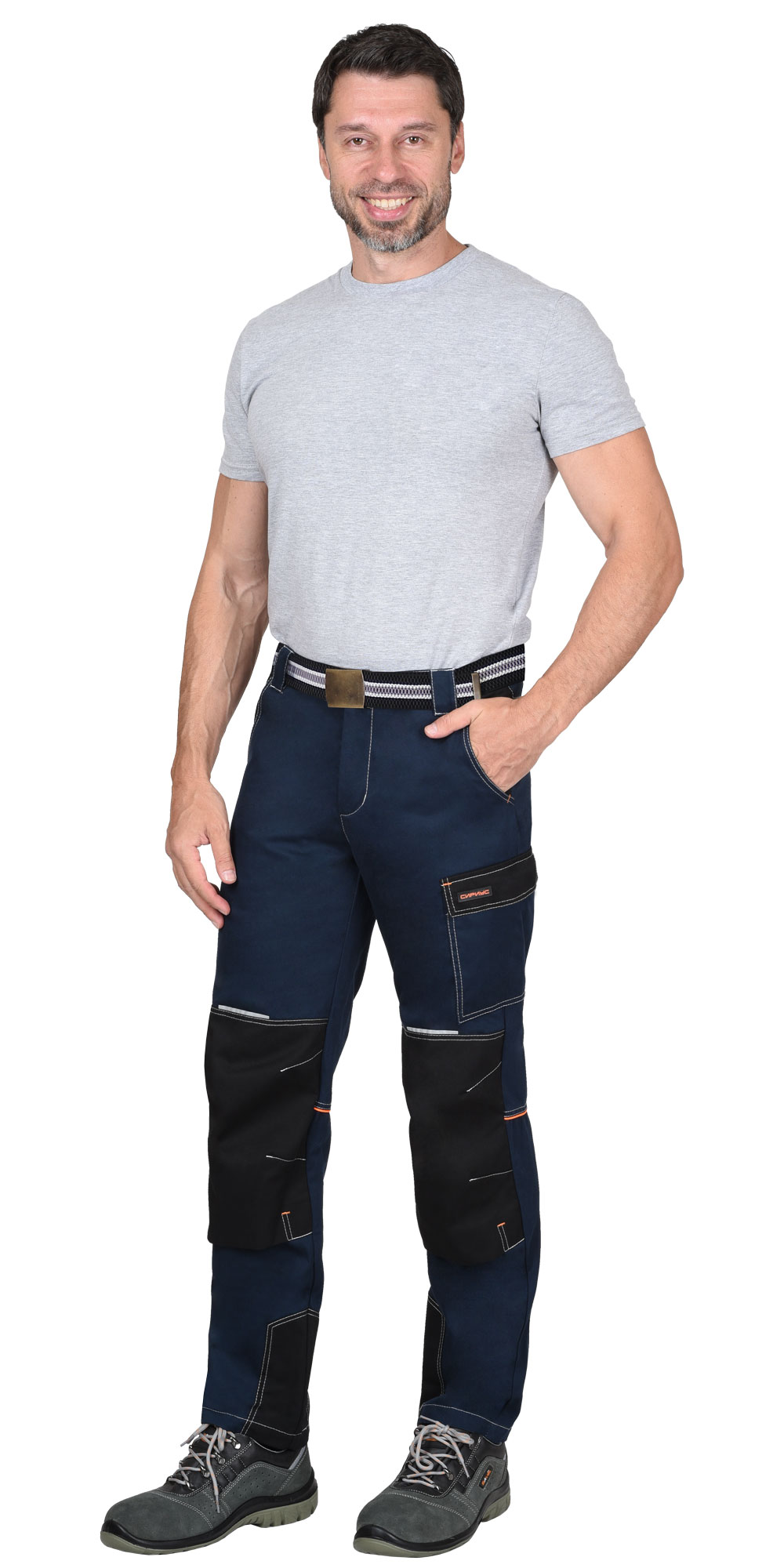 Костюм СИРИУС-ШАТЛ-РОСС куртка, брюки, синий с черным, 80% х/б, пл. 260 г/кв.м Костюм СИРИУС-ШАТЛ-РОСС куртка, брюки, синий с черным, 80% х/б, пл. 260 г/кв.м