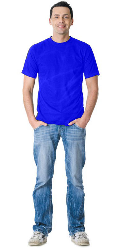 Футболка васильковая 160г/м2 Футболка васильковая 160г/м2