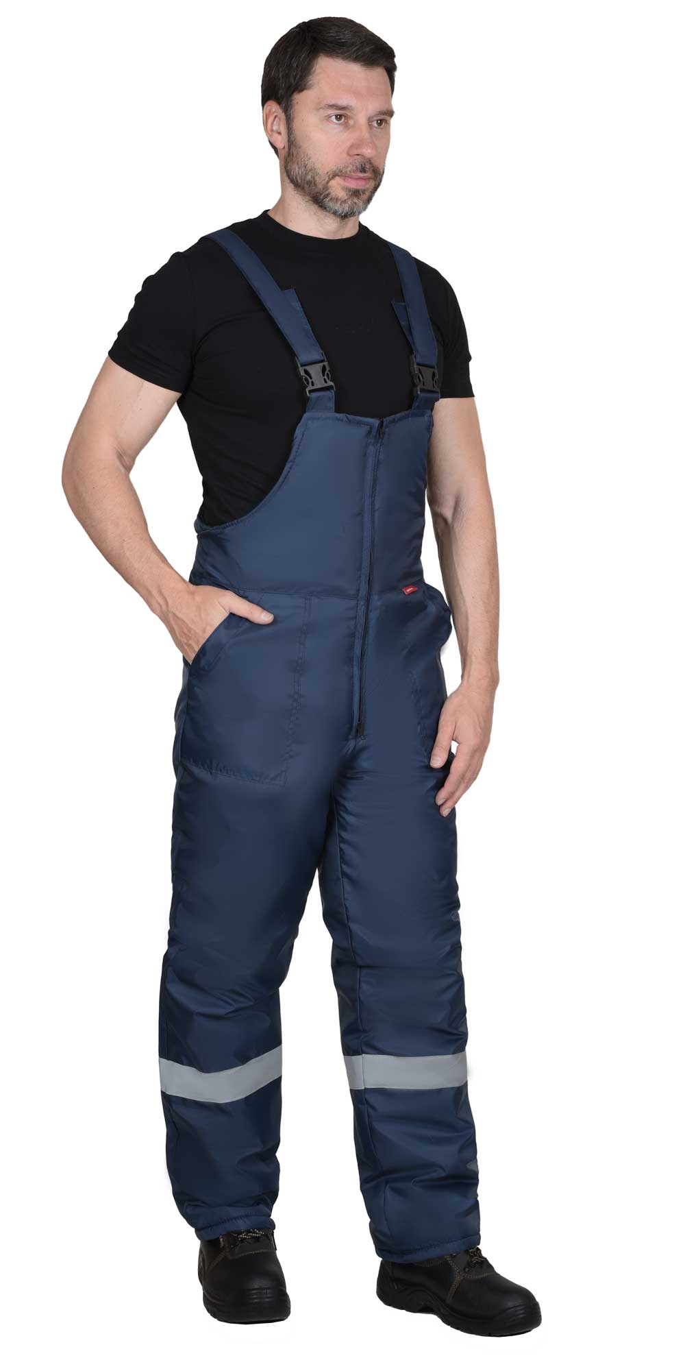 Костюм СИРИУС-РОСТ-НОРД-2 зимний, куртка, полукомбинезон, темно-синий с васильковым и СОП Костюм СИРИУС-РОСТ-НОРД-2 зимний, куртка, полукомбинезон, темно-синий с васильковым и СОП