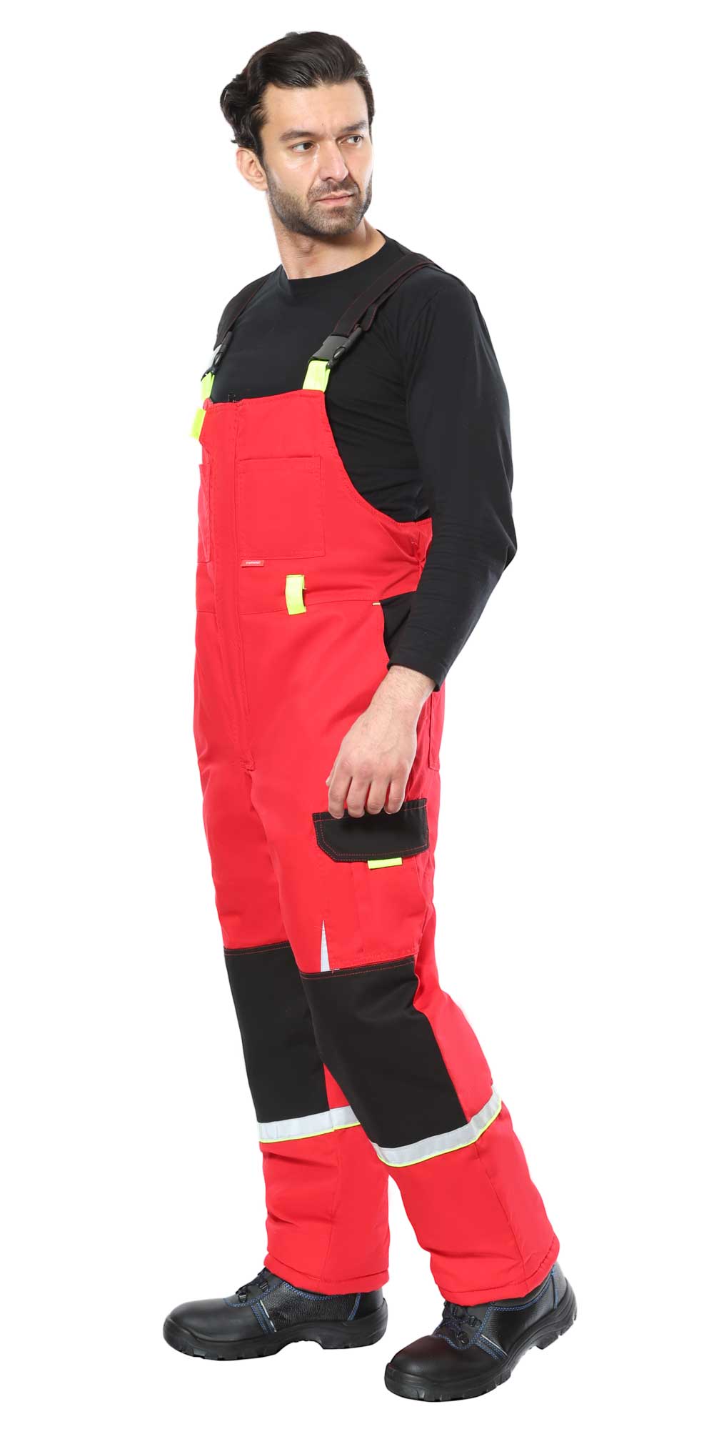 Костюм СИРИУС-СТАН куртка, п/к, красный с черным и лимонной отделкой Костюм СИРИУС-СТАН куртка, п/к, красный с черным и лимонной отделкой