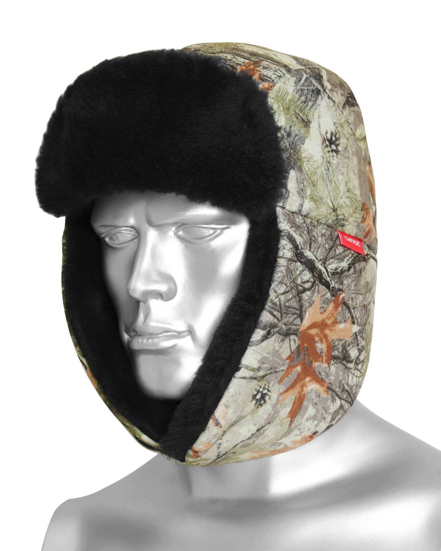 Шапка-ушанка ОХОТА КМФ Светлый лес (тк. Алова) Шапка-ушанка ОХОТА КМФ Светлый лес (тк. Алова)