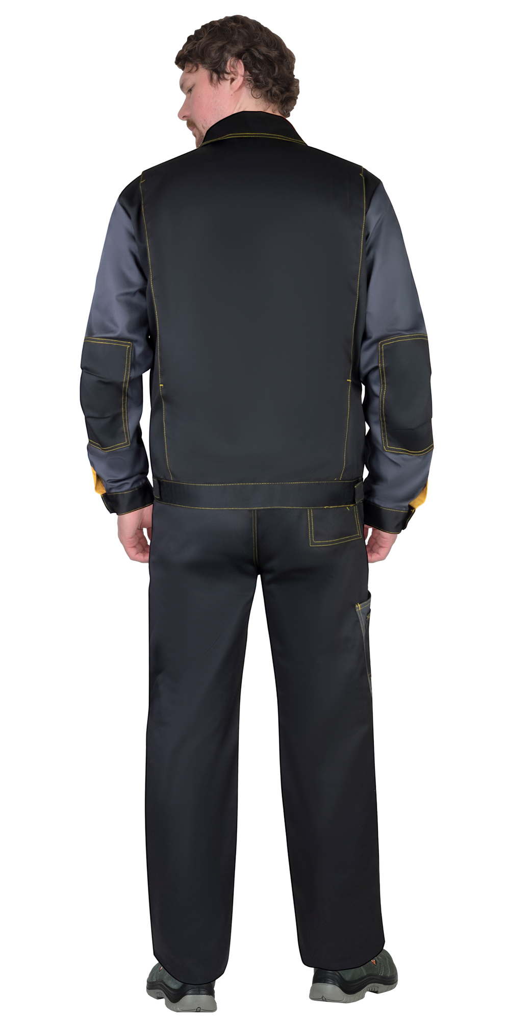 Костюм СИРИУС-ФАВОРИТ куртка, брюки, черный с темно-серым Костюм СИРИУС-ФАВОРИТ куртка, брюки, черный с темно-серым