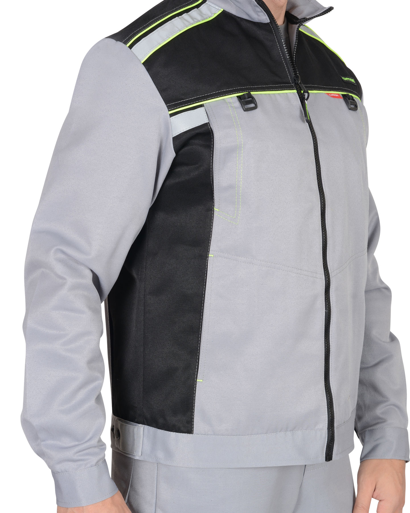 Костюм СИРИУС-ПРАКТИК куртка, п/к св. серый с черным Костюм СИРИУС-ПРАКТИК куртка, п/к св. серый с черным