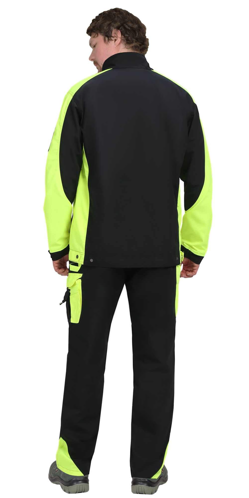 Костюм СИРИУС-ОНИКС куртка, п/к черный с лимонным Костюм СИРИУС-ОНИКС куртка, п/к черный с лимонным