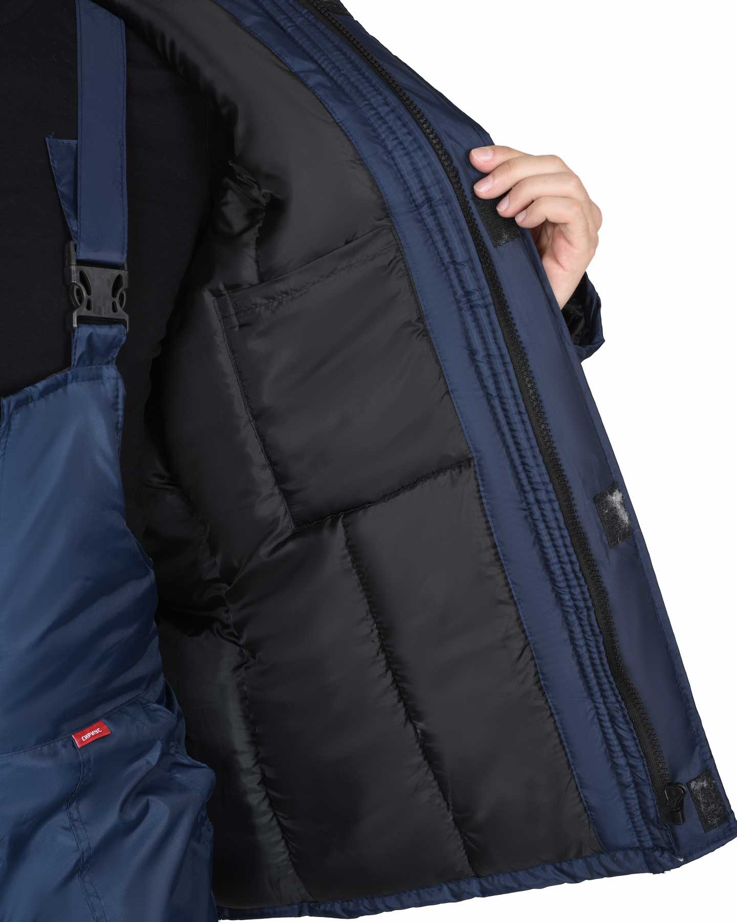 Костюм СИРИУС-РОСТ-НОРД куртка, п/к, т-синий с васильковым Костюм СИРИУС-РОСТ-НОРД куртка, п/к, т-синий с васильковым