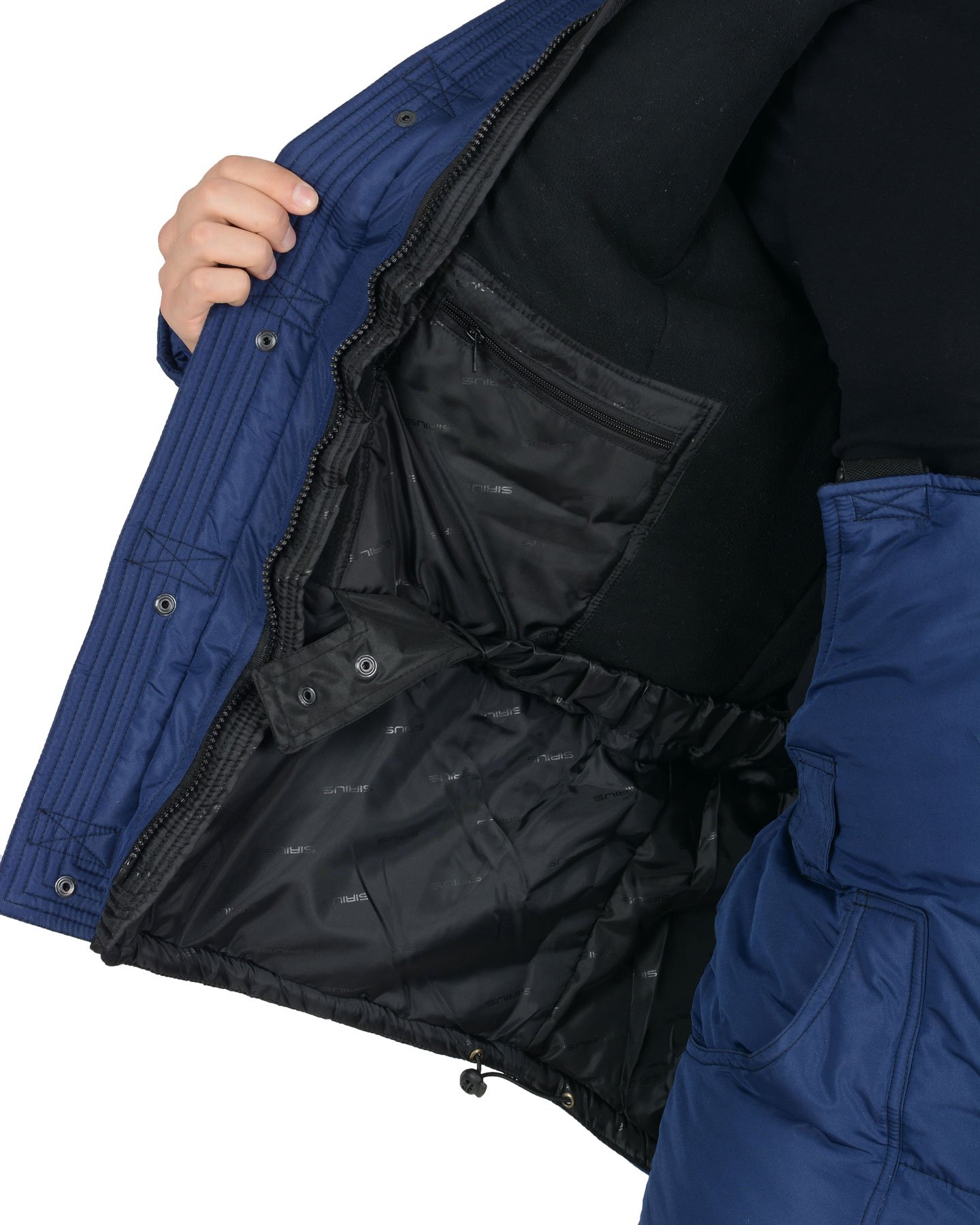 Костюм СИРИУС-БЕРКУТ-ЛЮКС синий с чёрным Костюм СИРИУС-БЕРКУТ-ЛЮКС синий с чёрным