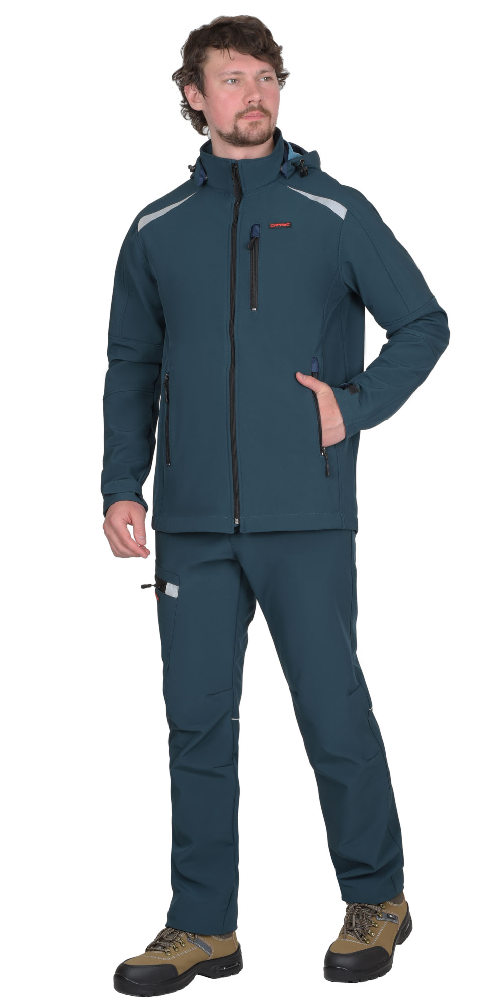 Костюм СИРИУС-СПЕЙС софтшелл морская волна Костюм СИРИУС-СПЕЙС софтшелл морская волна