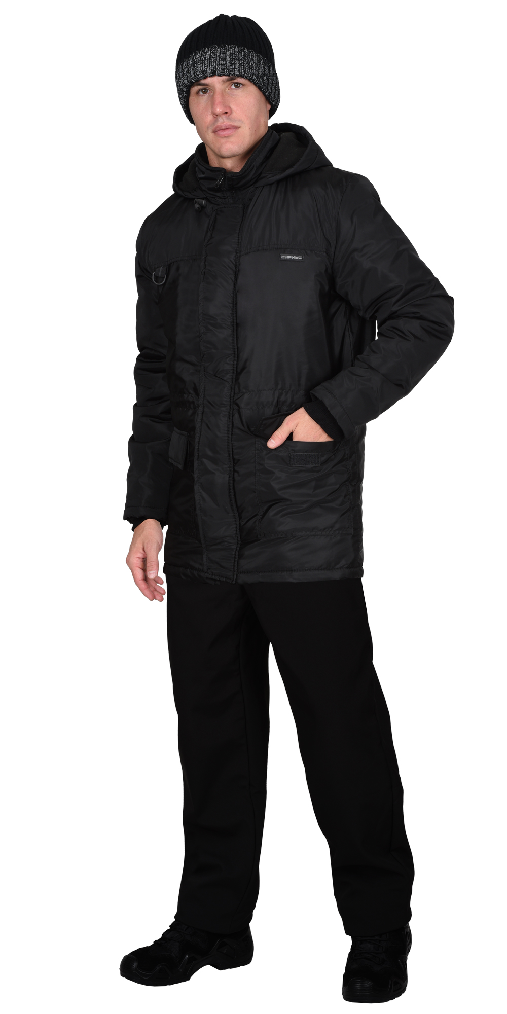 Куртка СИРИУС-ЛЕГАТ демисезонная, чёрная Куртка СИРИУС-ЛЕГАТ демисезонная, чёрная