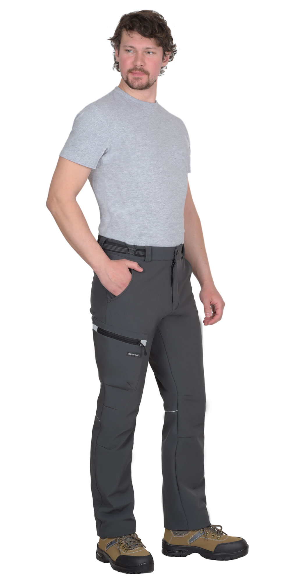 Брюки СИРИУС-СПЕЙС софтшелл т.серые Брюки СИРИУС-СПЕЙС софтшелл т.серые